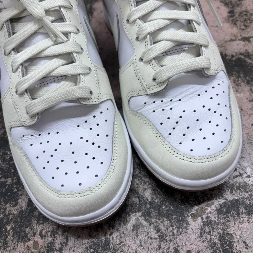 Nike Dunk Women's High Sail Gum Sneakers - White and Cream